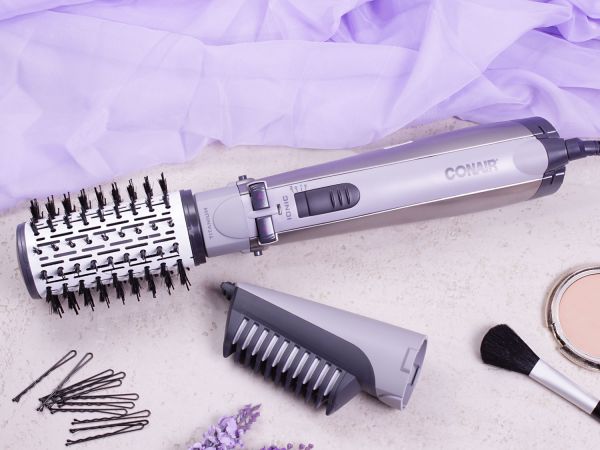 Escova Modeladora Rotativa 900W - Conair Air Brush Titanium
